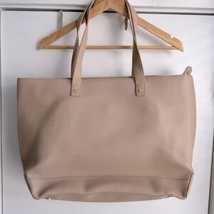 Modern Picnic Tote with Insulated Lunch Pouch | Large | Cream